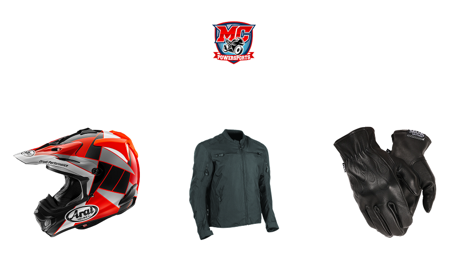 Motorcycle riding gear inspection before a ride